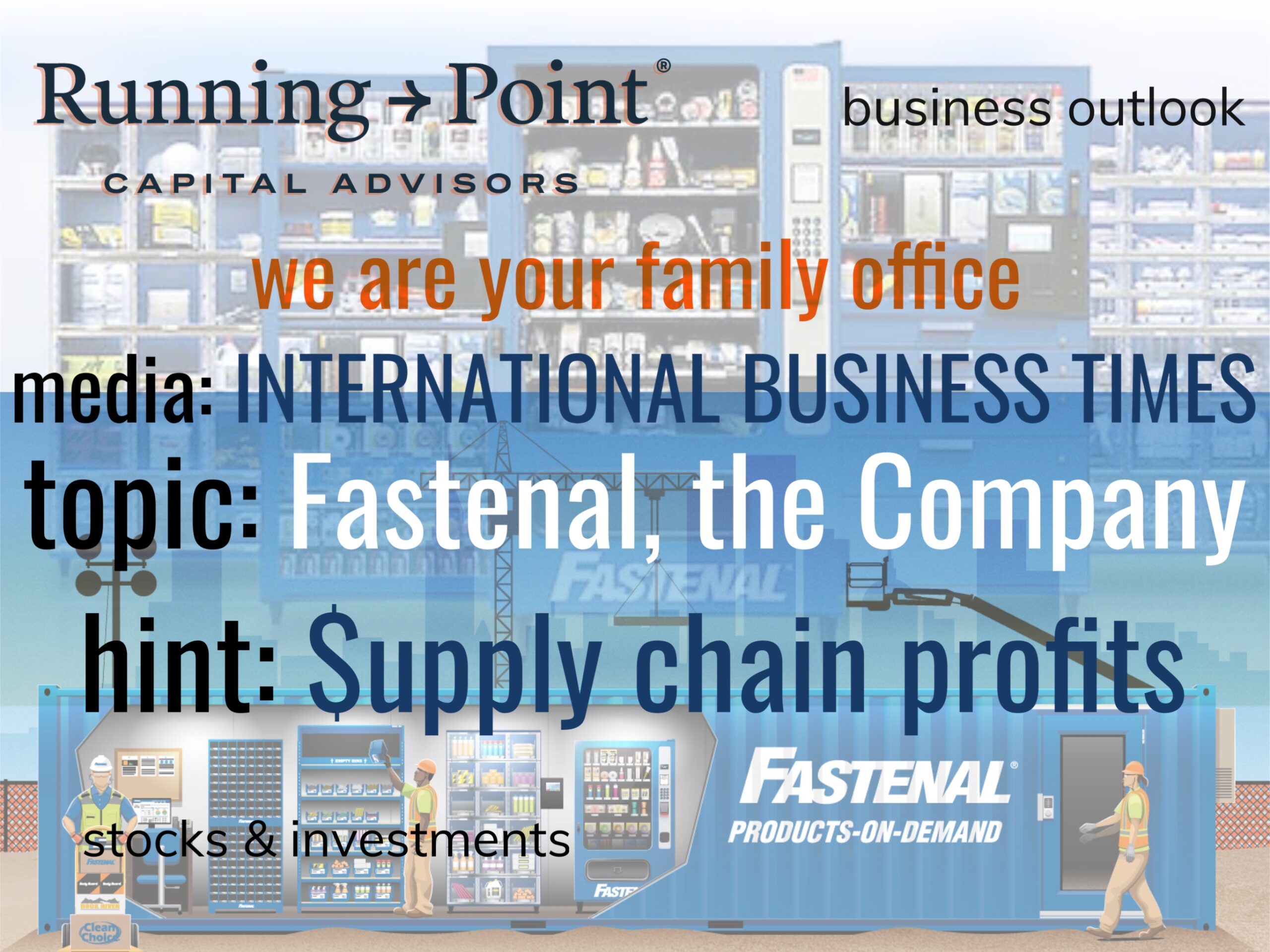 Fastenal, slow and steady