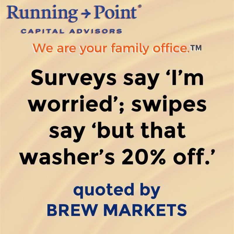 Brew Markets: Shoppers are splurging, but feel bad about it